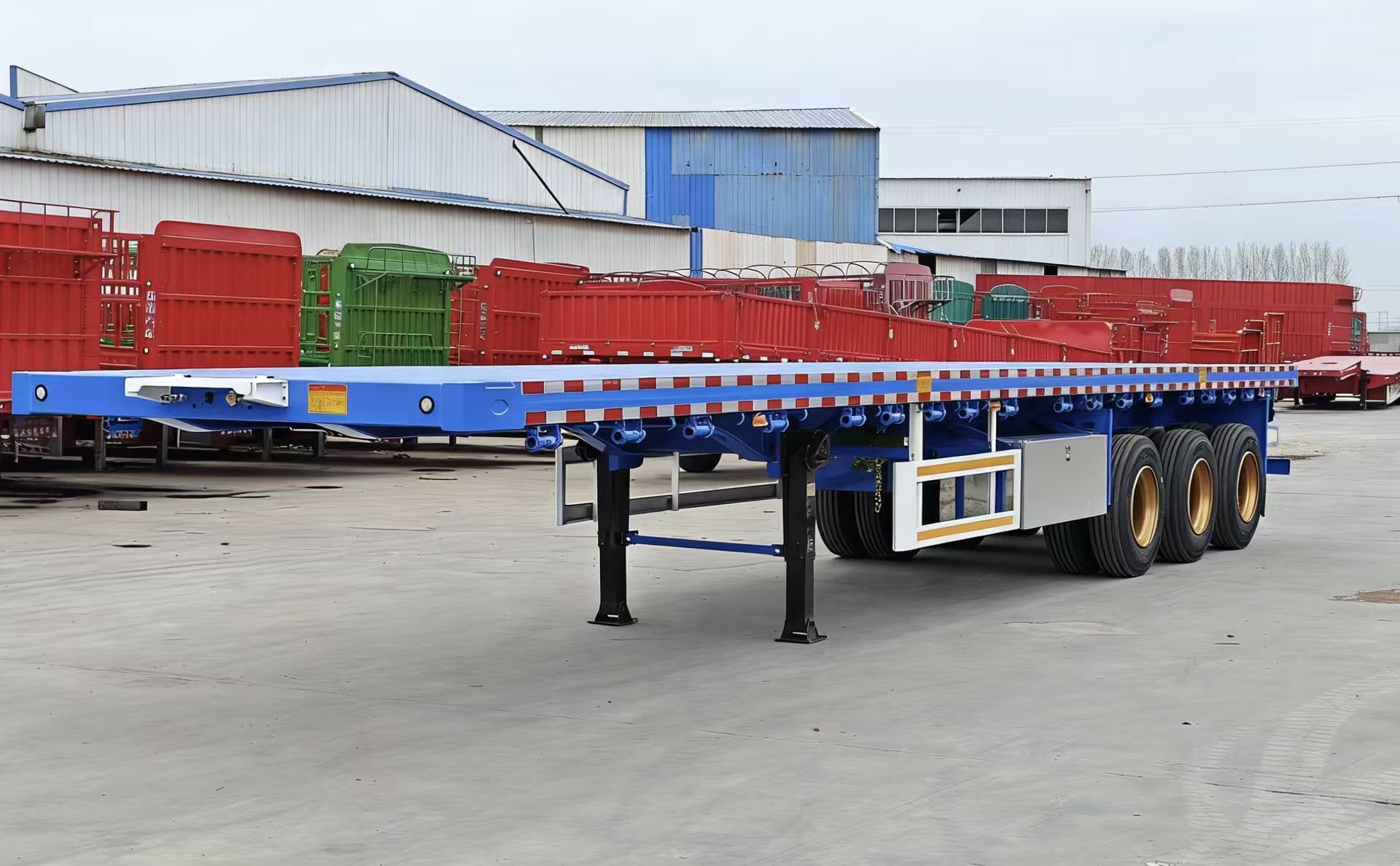Refurbished Flatbed semi-trailer